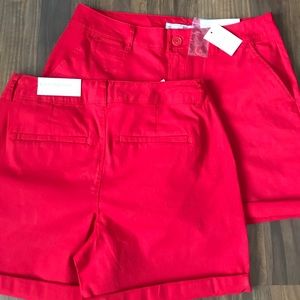 Cato - Red Dress Shorts